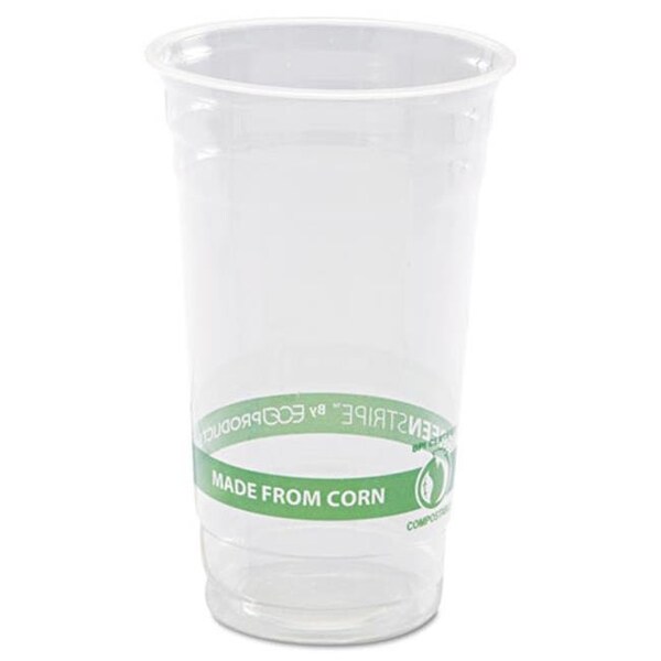 Eco-Products Eco-Products; Inc. EPCC24GS GreenStripe PLA Cold Cups; 24oz; Clear; 1000/Carton - EPCC24GS