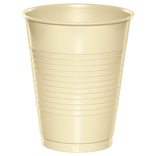 Touch Of Color Ivory Plastic Cups, 16oz, 240PK - 28161081