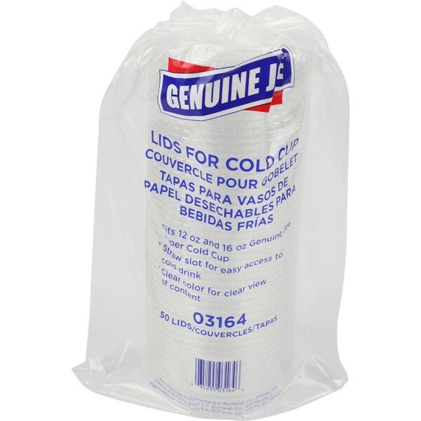 Genuine Joe Lid, Papercup, Clear, 50Pk 50PK - GJO03164