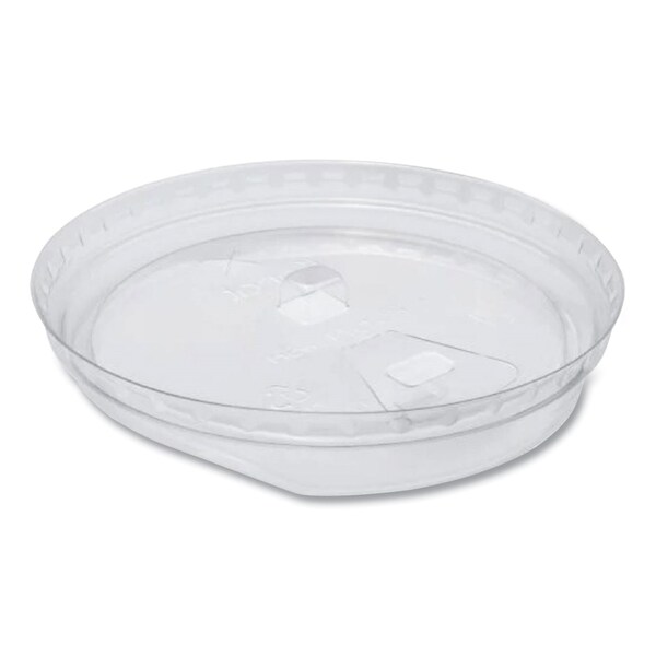 Karat PET Lids, Strawless Sipper, Fits 32 oz Cold Cups, Clear, 1000PK - C-KC107TS-SH