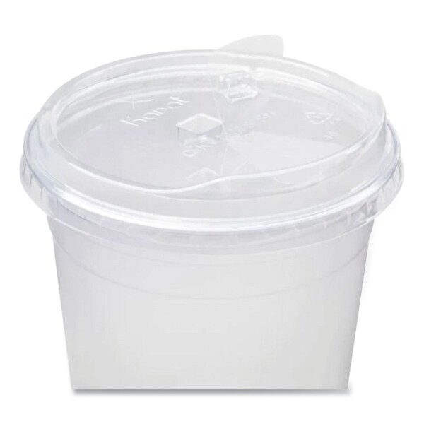 Karat PET Lids, Strawless Sipper, Fits 32 oz Cold Cups, Clear, 1000PK - C-KC107TS-SH
