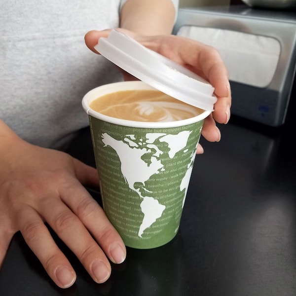 Eco-Products Lid, Cup, Hot, Ecolid 16PK - ECOEPECOLIDW