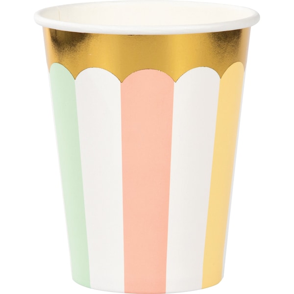 Creative Converting Pastel Celebrations Cups, 9oz, 96PK - 346323