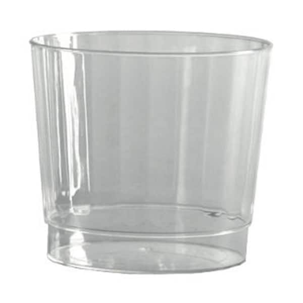 Friends Are Forever 9.Classic Crystal Fluted Rocks Tumbler Squat 5 Oz - Clear - FR3029980