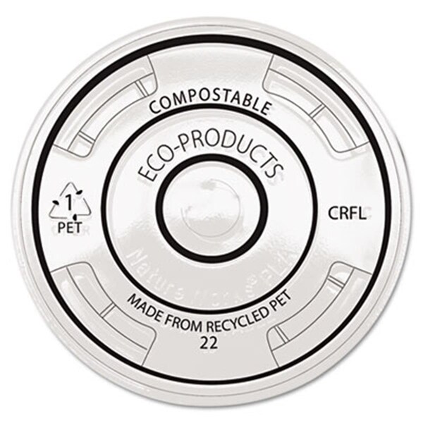 Coolcollectibles Recycled Content Clear Plastic Cold Drink Cup Lids- Clear, 1000PK - CO39161