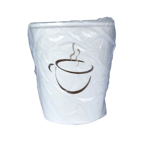 Rdi-Usa Single Wall Hot Cup, Generic Wrppd 9Oz 1, 1000PK - CP-PPC-GEN