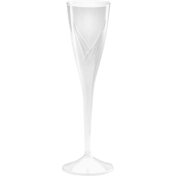 Wna Classicware One-Piece Champagne Flutes, 5 oz., Clear, Plastic, PK100 - WNA CWSC5