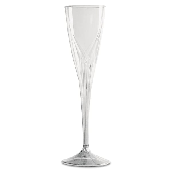 Wna Classicware One-Piece Champagne Flutes, 5 oz., Clear, Plastic, PK100 - WNA CWSC5