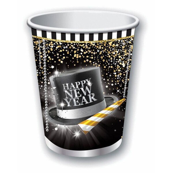 Forum 9 oz New Years Cup; Pack of 8 - 307056