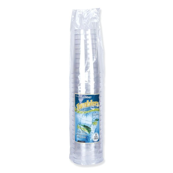 Wna Comet Plastic Tumblers, 12 oz, Clear, Tall, 500PK - PGT12