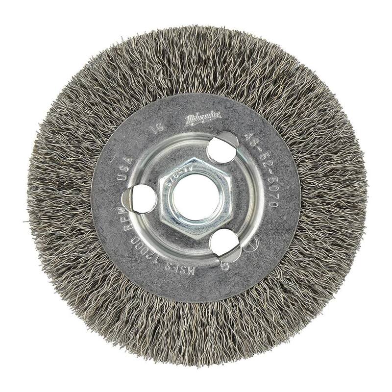 Milwaukee 4 pulgadas Cepillo de Alambre con Rueda Rizada - 48-52-5070
