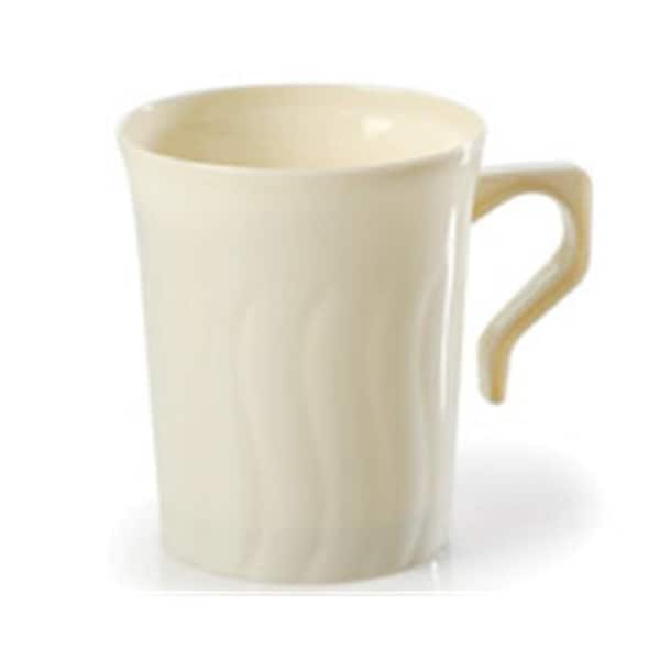Fineline Settings Fineline Settings 208-BO Flairware 8 oz Bone Coffee Mug - 208-BO