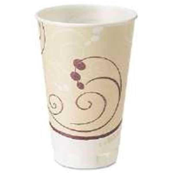 Tistheseason X16N-J8002 Symphony Design Trophy Foam Hot - Cold Drink Cups - 16 oz. - Beige - TI3817334