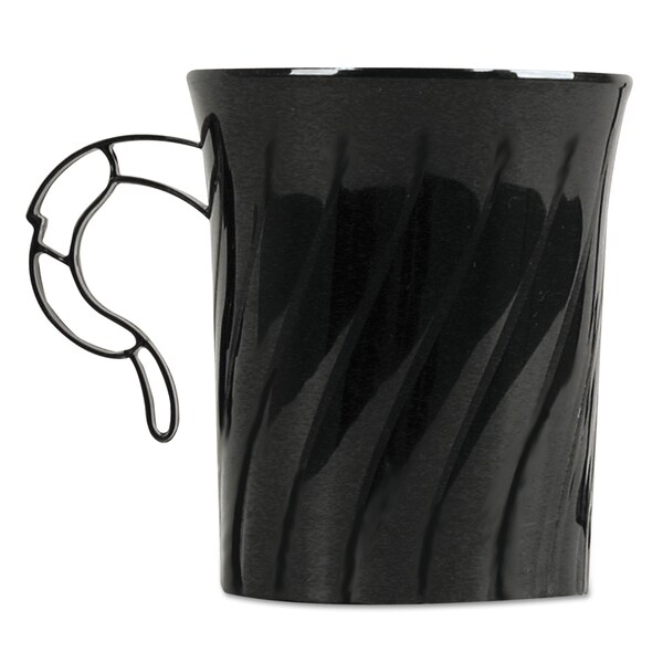Wna Classicware Plastic Mugs, 8 oz, Black, PK192, 192PK - WNA CWM8192BK