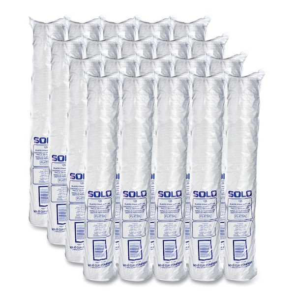 Dart Straw-Slot Cold Cup Lids, Fits 7 oz Plastic Cups, Clear, PK2500 - SCC PL4TSN