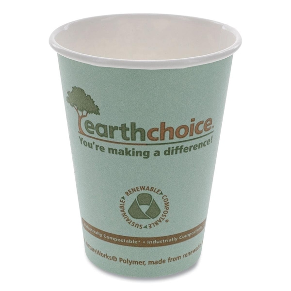 Pactiv 12 oz Eco Hot Paper Cup, Teal, 20PK - PCTDPHC12EC