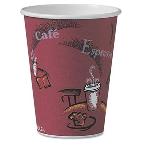 Tistheseason Bistro Design Hot Drink Cups- Paper- 12 oz, 300PK - TI41506