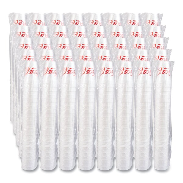 Dart Coca-Cola Foam Cups, Red/White, 16 oz, PK1000 - 16J16C