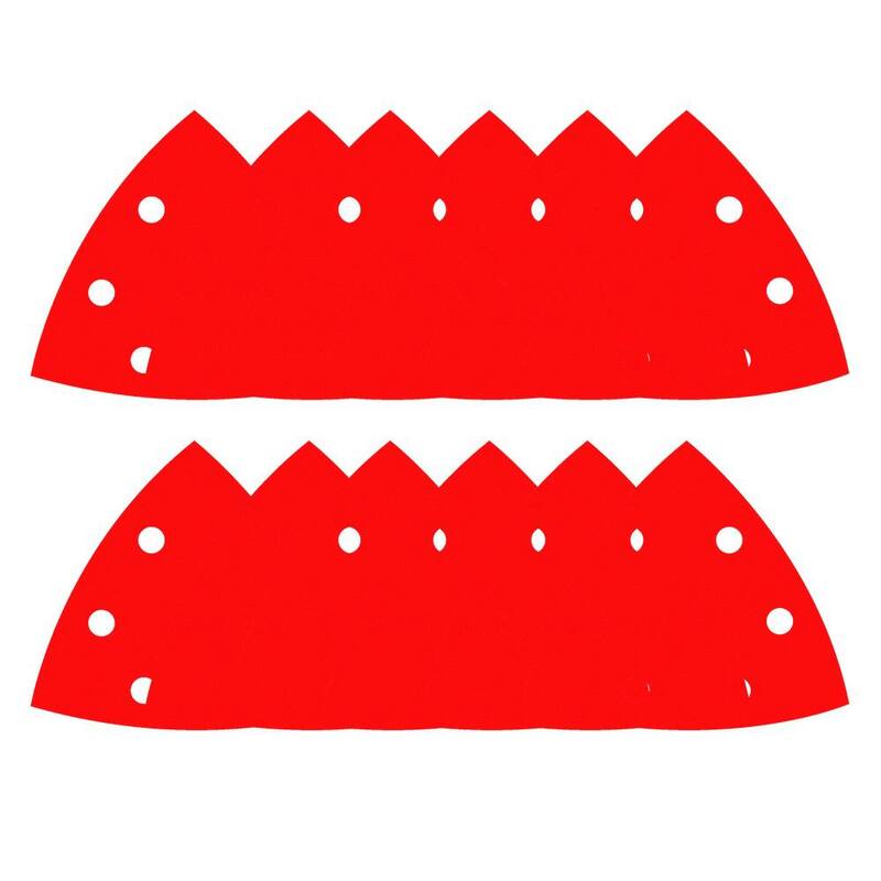 Juego de hojas de lija de triángulo para detalles oscilantes de 3-3/4 pulgadas - DCT334ASTH12G