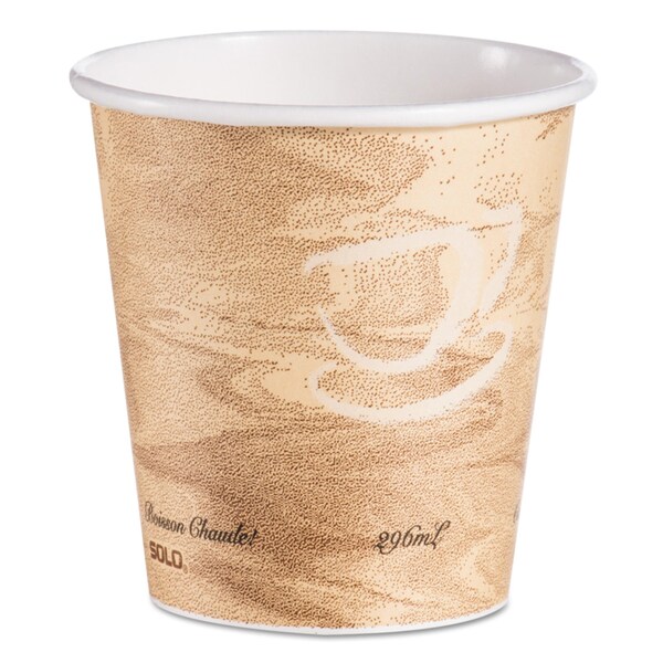 Solo Mistique Hot Paper Cups, 10 oz, Brown, 1000PK - 510MS