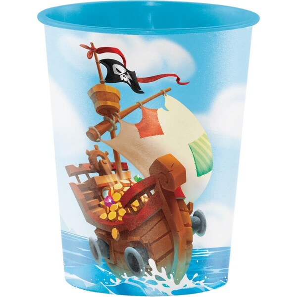 Omg Treasure Island Pirate 16 oz Plastic Cup - OM2975828
