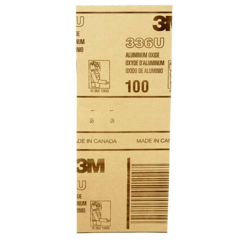 Hoja de lija de óxido de aluminio de uso general de 3M de 3-2/3 pulgadas x 9 pulgadas (paquete de 6) - 9016NA-CC