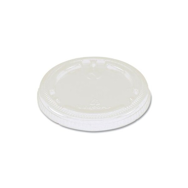 World Cent FIBER CUP LIDS, 3.1in DIAMETER X 0.4inH, CLEAR, 1,000/CARTON, PK1000 - CPLCS9F