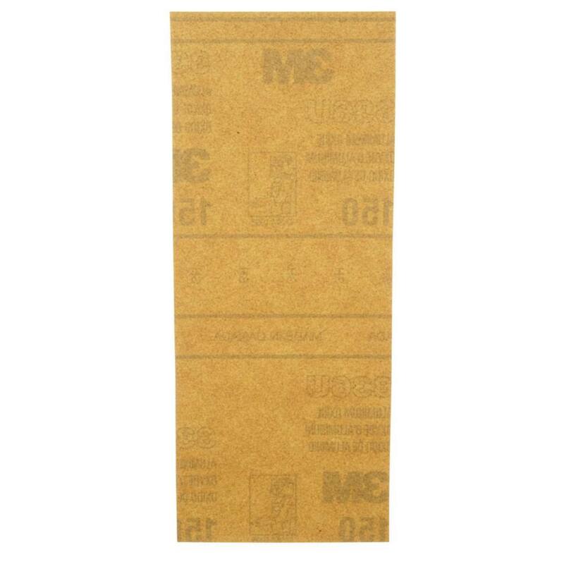 Hojas de lija de óxido de aluminio fino de 3-2/3 pulg. x 9 pulg. (paquete de 6) - 9015