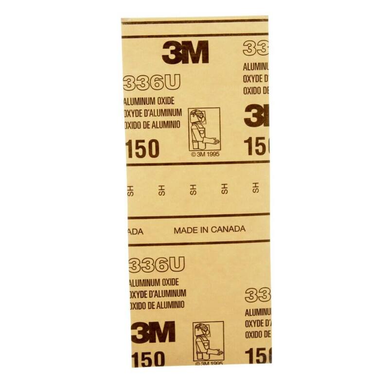 Hojas de lija de óxido de aluminio fino de 3-2/3 pulg. x 9 pulg. (paquete de 6) - 9015