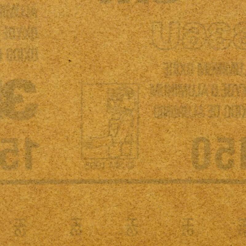 Hojas de lija de óxido de aluminio fino de 3-2/3 pulg. x 9 pulg. (paquete de 6) - 9015