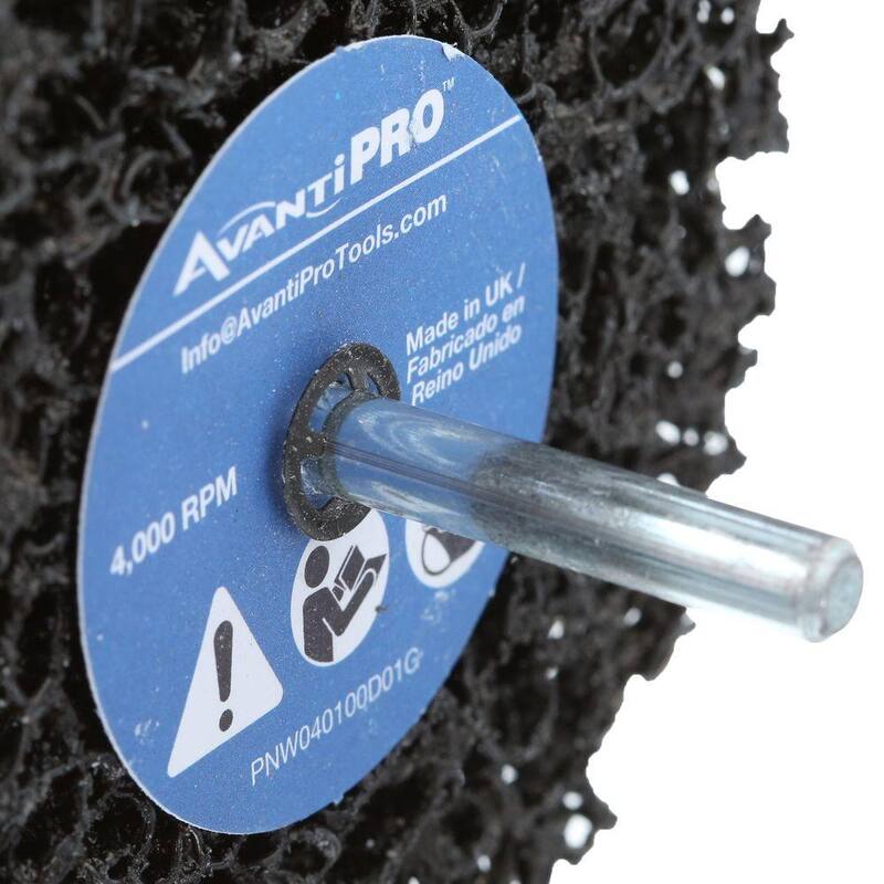 Avanti Pro 4 in. x 1 in. Disco de Desbaste Rápido para Taladro Montado no Tejido - PNW040100D01G