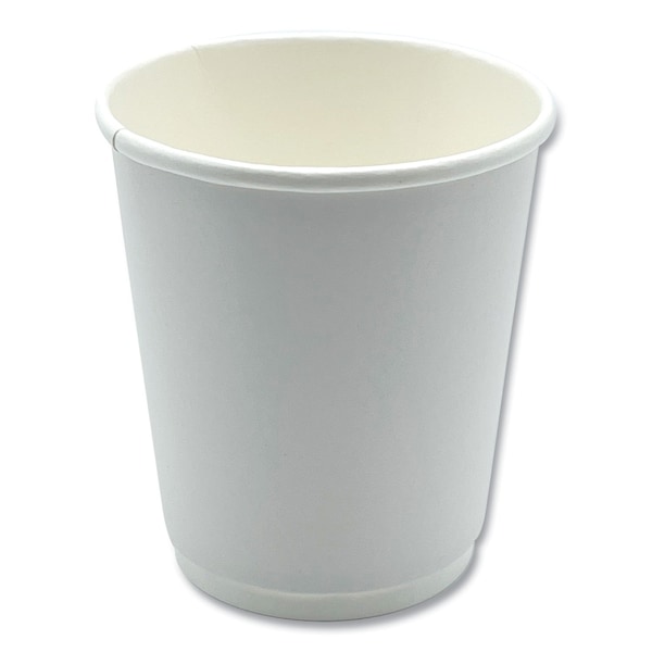 Boardwalk Paper Hot Cups, Double-Walled, 8 oz, White, 25PK - BWKDW8HCUPPK