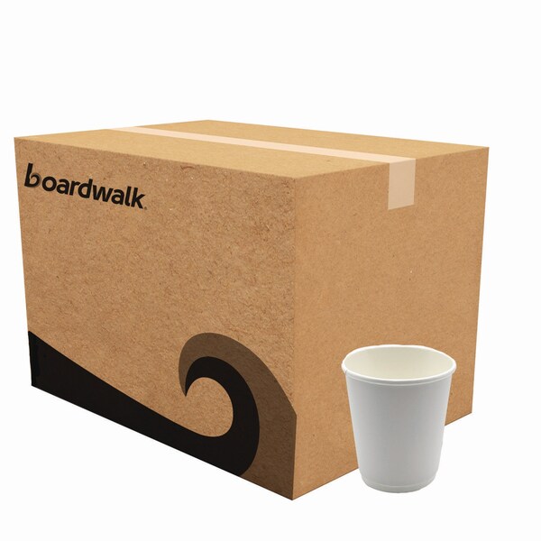 Boardwalk Paper Hot Cups, Double-Walled, 8 oz, White, 25PK - BWKDW8HCUPPK