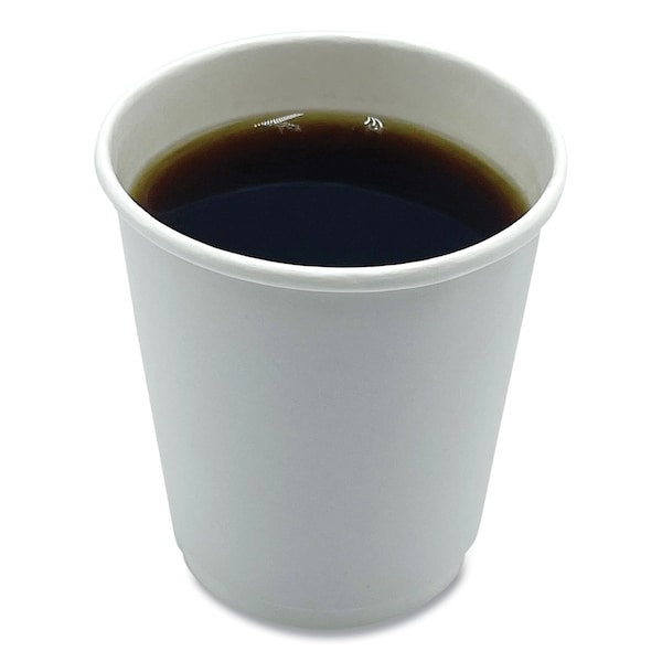 Boardwalk Paper Hot Cups, Double-Walled, 8 oz, White, 25PK - BWKDW8HCUPPK