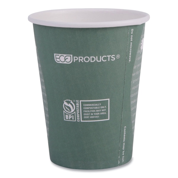 Eco-Products World Art Renewable Compostable Hot Cups, 12 oz., PK1000 PK - EP-BHC12-WA