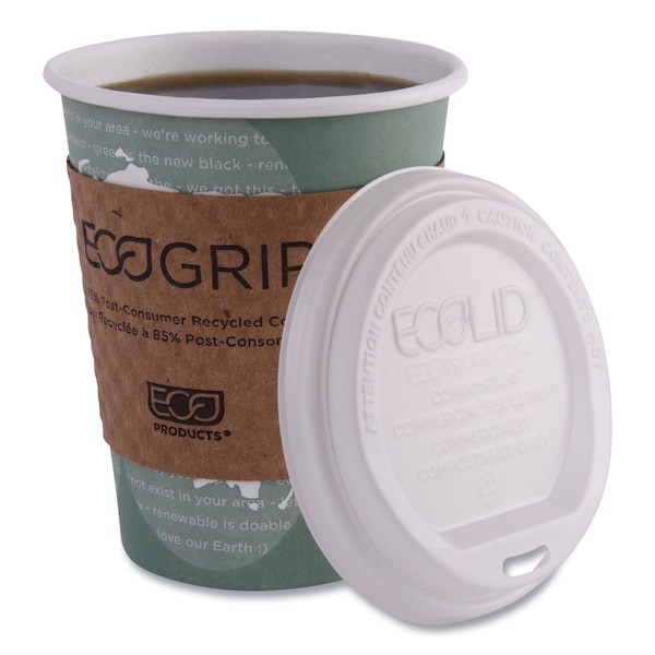 Eco-Products World Art Renewable Compostable Hot Cups, 12 oz., PK1000 PK - EP-BHC12-WA