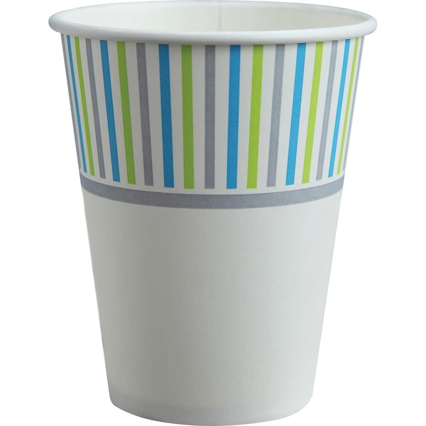 Genuine Joe Hot Cup 10 fl oz Assorted Paper, PK50 - 10317