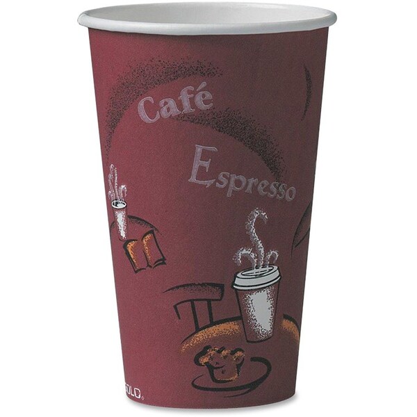 Solo Cup, Paper, Hot, Bistro, 16Oz 50PK - SCC316SI0041