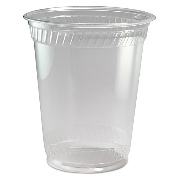 Fabri-Kal Greenware Cold Drink Cups, Squat, 12 oz to 14 oz, Clear, PK1000 - 9509104