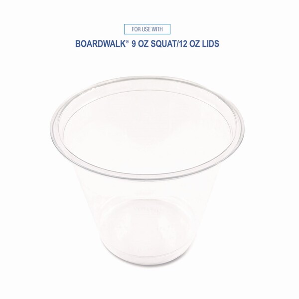 Boardwalk Clear Plastic Cold Cups, Squat, 9 oz, PK1000 - BWKPET9S