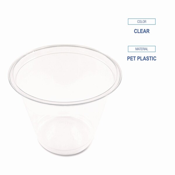 Boardwalk Clear Plastic Cold Cups, Squat, 9 oz, PK1000 - BWKPET9S