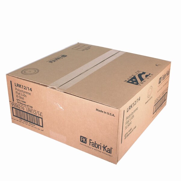 Fabri-Kal Kal-Clear/Nexclear Drink Cup Lids, Fits 12-14 oz Cold Cups, Translucent, 1000PK - 9508216