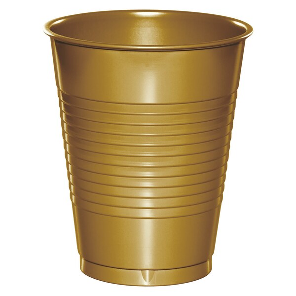 Touch Of Color Glittering Gold Plastic Cups, 16oz, 240PK - 28103081