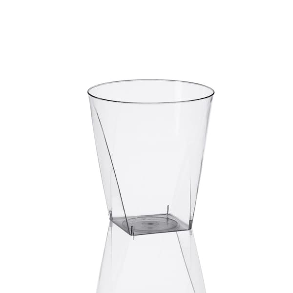 Smarty Had A Party 2 oz. Clear Square Bottom Disposable Plastic Shot Cups (500 Cups), 500PK - 6951R-CASE