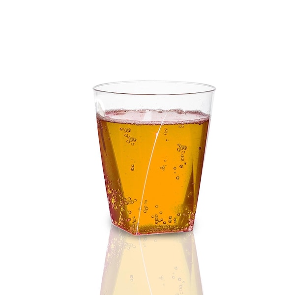 Smarty Had A Party 2 oz. Clear Square Bottom Disposable Plastic Shot Cups (500 Cups), 500PK - 6951R-CASE