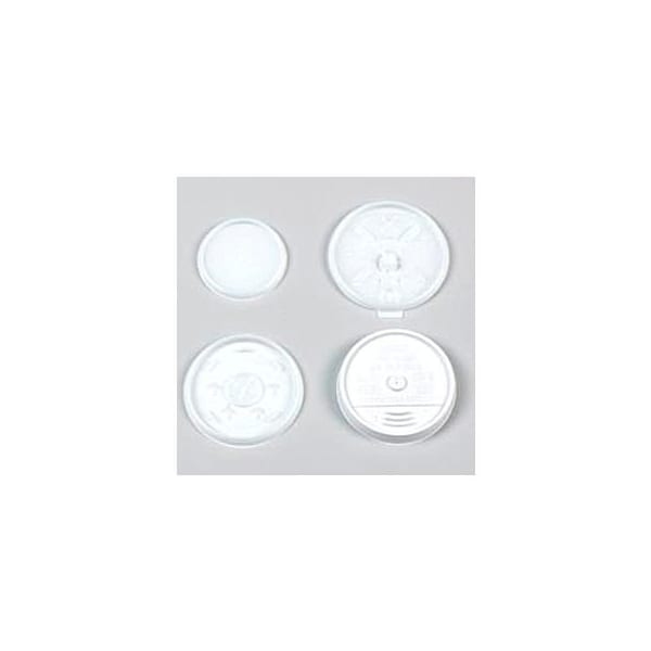 Dart Dart DCC12JL, Plastic Lids for Hot/Cold Foam Cups, White, 1000/Carton - DCC 12JL