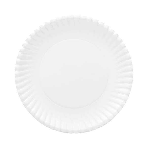 Ajm Packaging Original Heavyweights Paper Plates, 9" dia, White, PK960 - AJM OH9AJBXWH