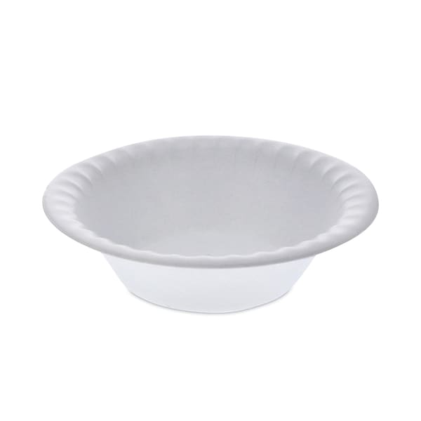 Pactiv Unlaminated Foam Dinnerware, Bowl, 6" Diameter, 12 oz, White, PK1000 - YTH100120000