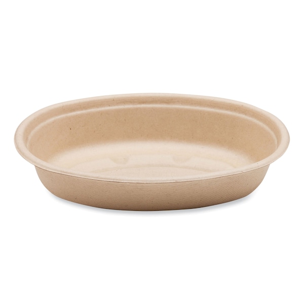 World Centric Fiber Bowls, Burrito Bowl, 24 oz, 8 x 5.3 x 1.6, Natural, Paper, 400PK - BO-SC-UBBS-LFP