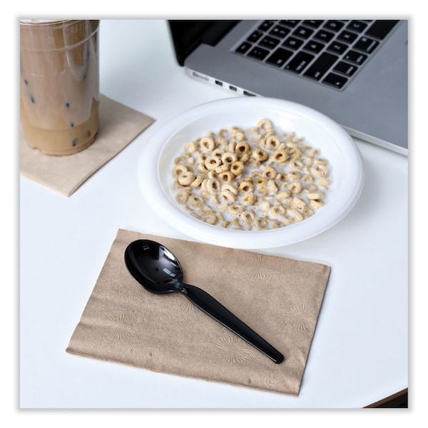 Boardwalk Hi-Impact Plastic Dinnerware, Bowl, 10-12 oz, White, PK1000 - BOWLHIPS12WH